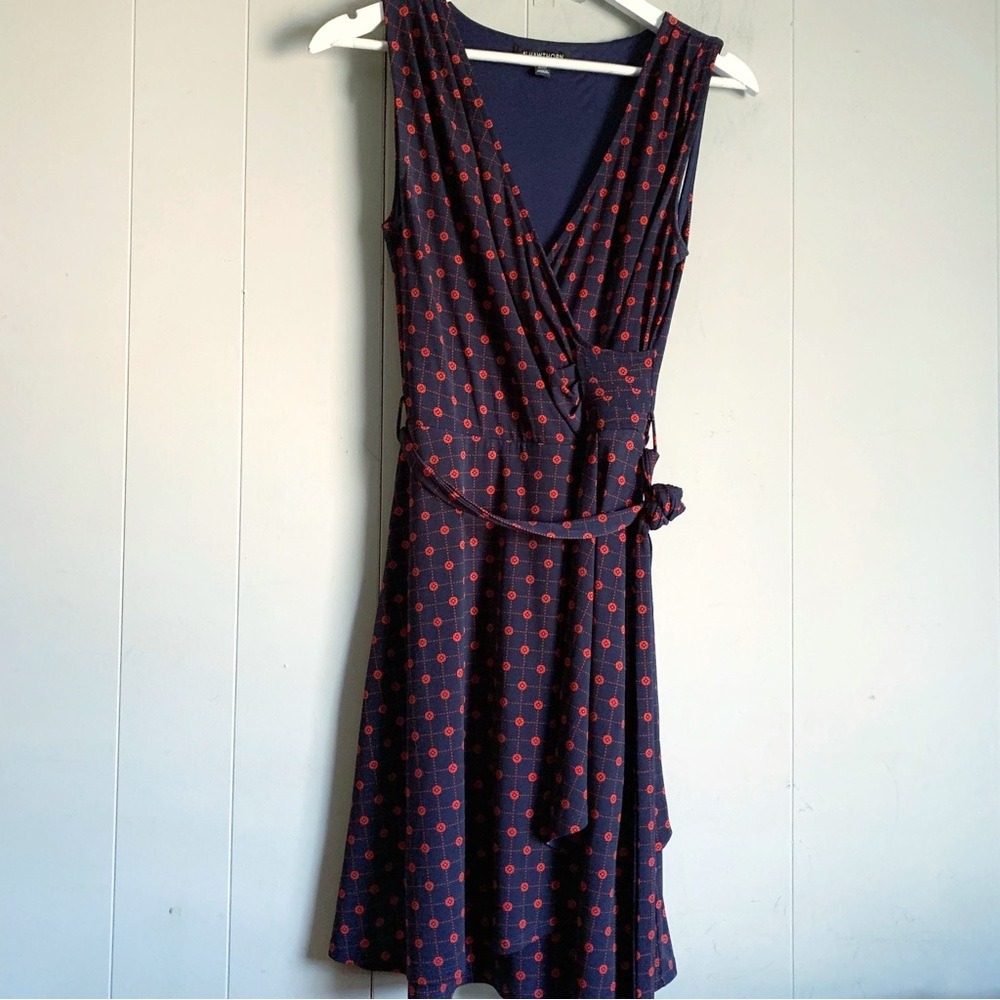 41 Hawthorne Blue & Red Printed Sleeveless Dress SP